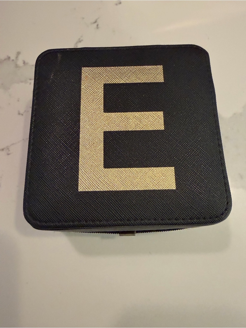 Black and Gold Travel Tech Organizer Case - jewelry case
